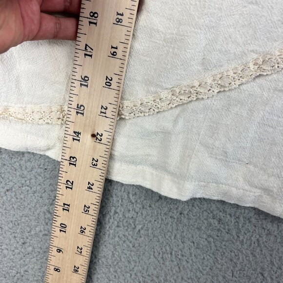 Mexico Lindo Women's Size Large Off White Short Sleeve Blouse - Picture 3 of 7